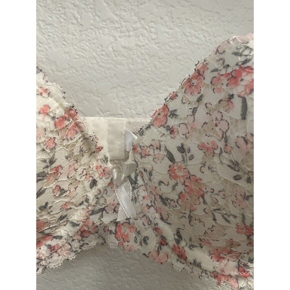 Laura Ashley Intimates Floral Lace Underwire Bra 36C - Picture 3 of 9
